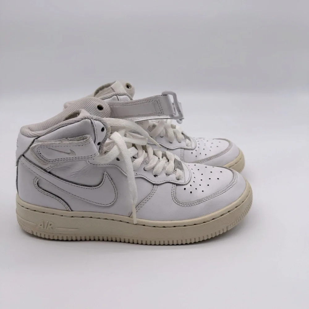 Kids White High-Top Sneakers